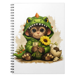 Cahier Singe Dino Mignon – Animal Kawaii