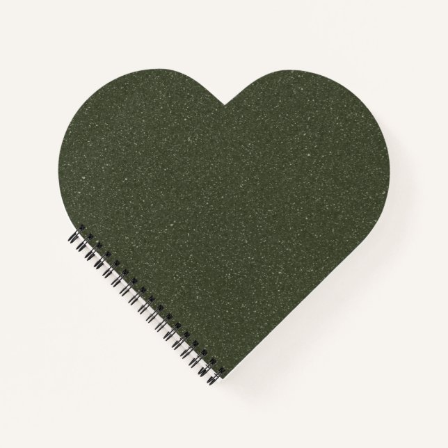 Cahier Spirale Cœur Pailleté Personnalisé (Devant)