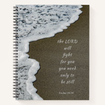 Cahier spiralé de versets bibliques de la plage Se