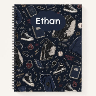 Cahier Spirale Doodle Sportif