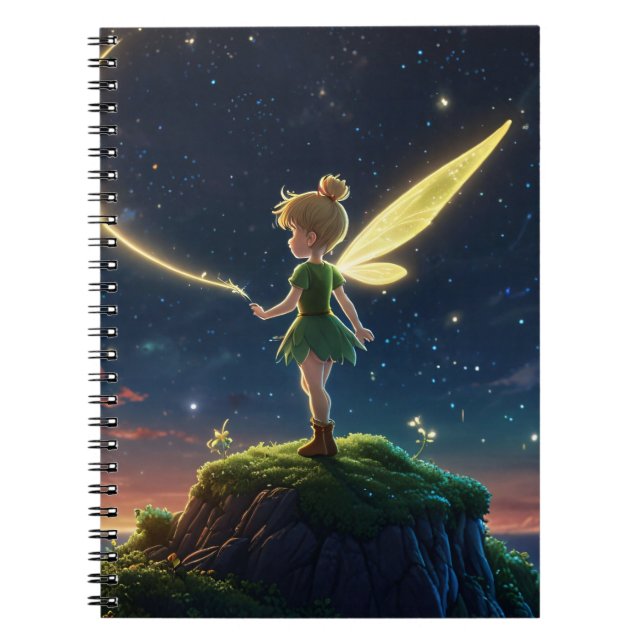 Cahier Spirale Fée au Clair de Lune (Devant)
