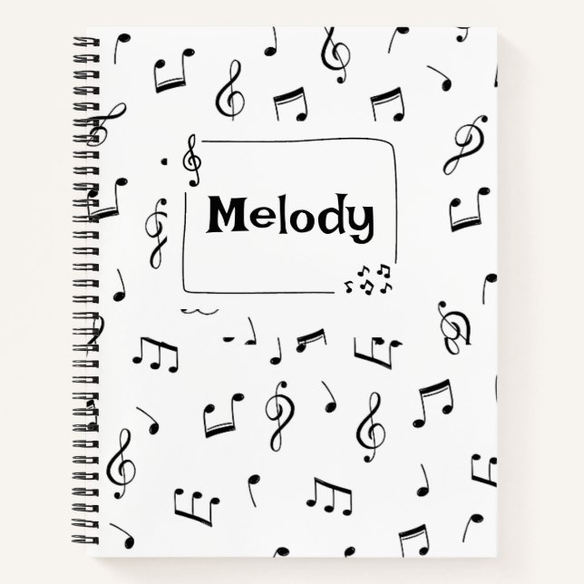 Cahier Spiralé Note de Musique (Devant)