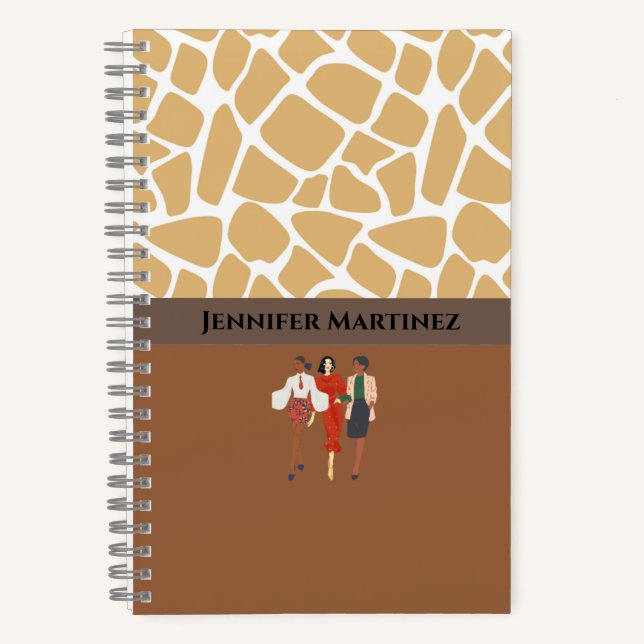 Cahier Spirale Personnalisé Élégant Bicolore (Recto)