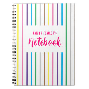 Cahier Spirale Rayé pour Filles Mignon pour la Ren