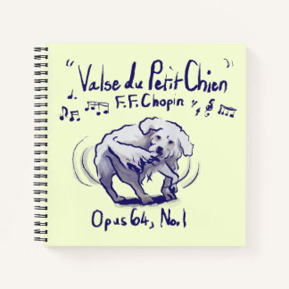 Cahier spiralé Valse Minute de Chopin
