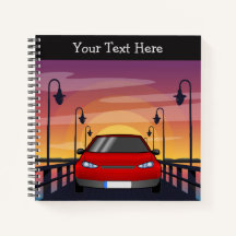 Cahier Sunset Drive - Joli Journal de Road Trip