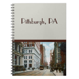 Cahier Vintage Downtown Pittsburgh