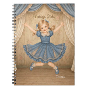Cahier Vintage Girls avec Donna - Saut Excité