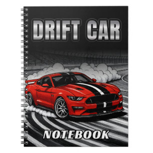 Cahier Voiture de Drift Rouge Muscle