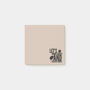 Cahiers de café Notes Post-It de lecture