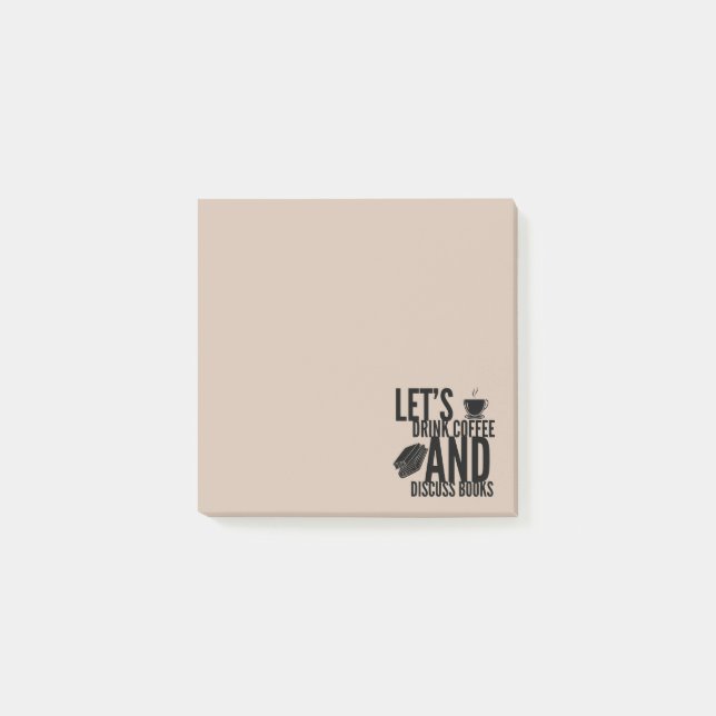 Cahiers de café Notes Post-It de lecture (Devant)