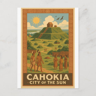 Cahokia – Antike Stadt der Hügel Postkarte