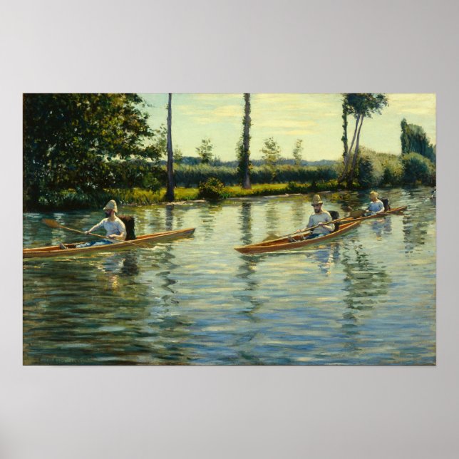 Caillebotte - Bootfahren auf den Yerres Poster (Vorne)