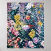 Caillebotte - Chrysanthemen, weiß und gelb