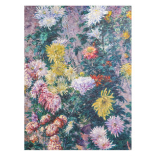 Caillebotte - Chrysanthemen, weiß und gelb Tischdecke