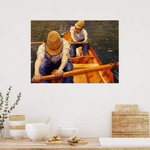 Caillebotte - Oarsmen, beliebtes Gemälde, Poster