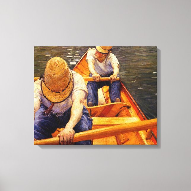 Caillebotte - Oarsmen Leinwanddruck (Vorderseite)