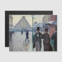 Caillebotte - Pariser Street Rainy Day Magnetic Ca