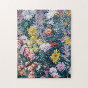 Caillebotte - Weiße und gelbe Chrysanthemen