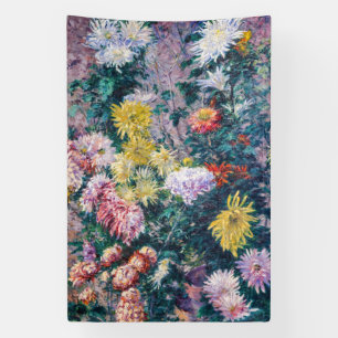 Caillebotte - Weiße und gelbe Chrysanthemen Banner