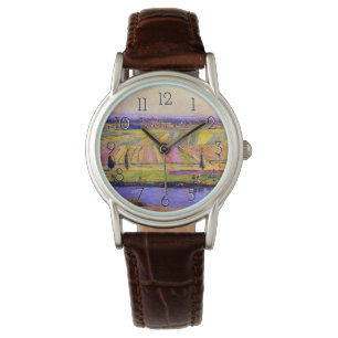 Caillebotte's La Plaine de Gennevilliers Armbanduhr