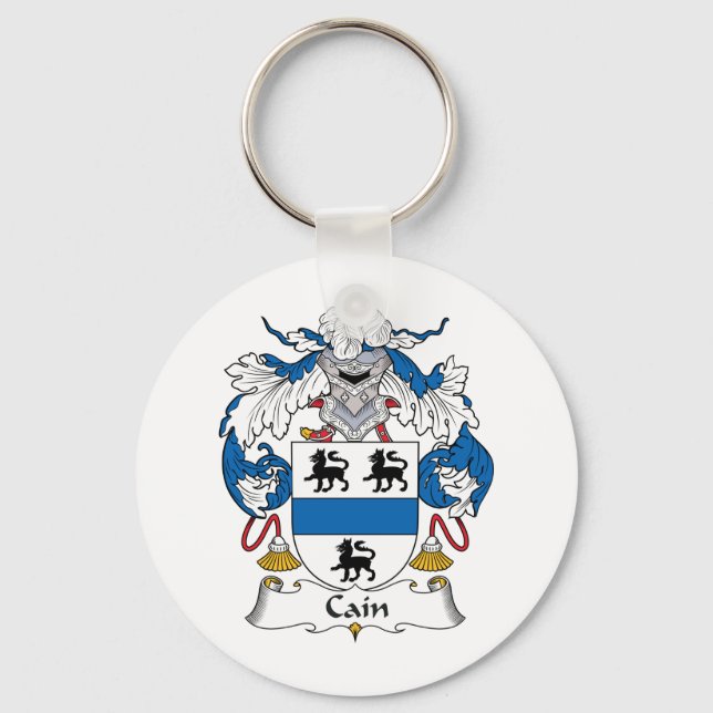 Cain Familienwappen Schlüsselanhänger (Vorderseite)