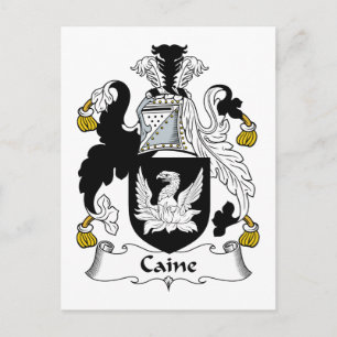 Caine Familienwappen Postkarte
