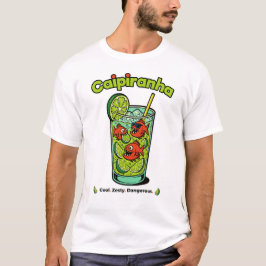 Caipiranha Cocktail - Funny Tropical Piranha Drink T-Shirt