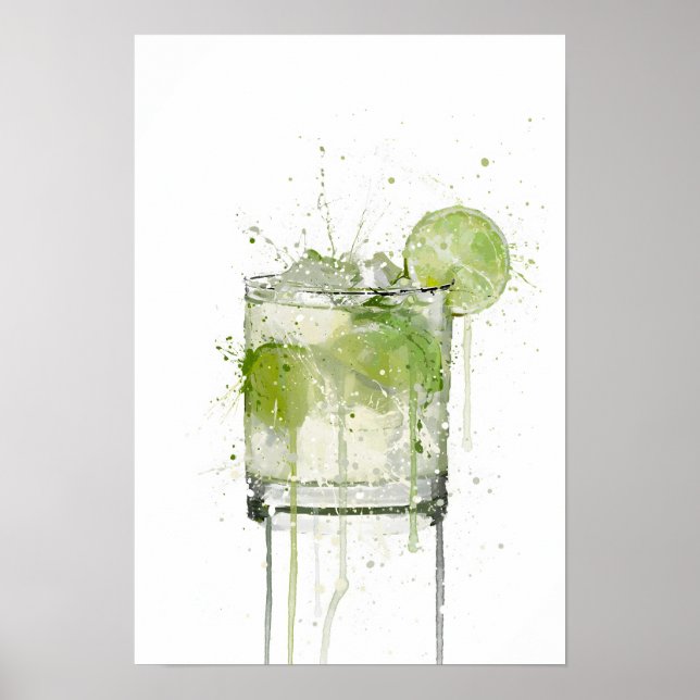 Caipirinha Cocktail Poster (Vorne)