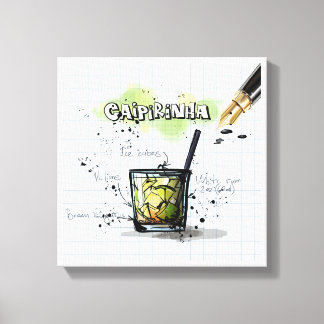 Caipirinha Leinwanddruck