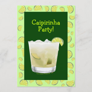 Caipirinha Party Coctail-Party Einladung Vorlage
