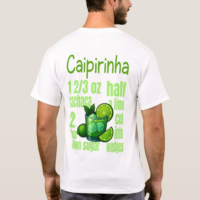 Caipirinha T-shirt - Classic Brazilian Cocktail (Dos)