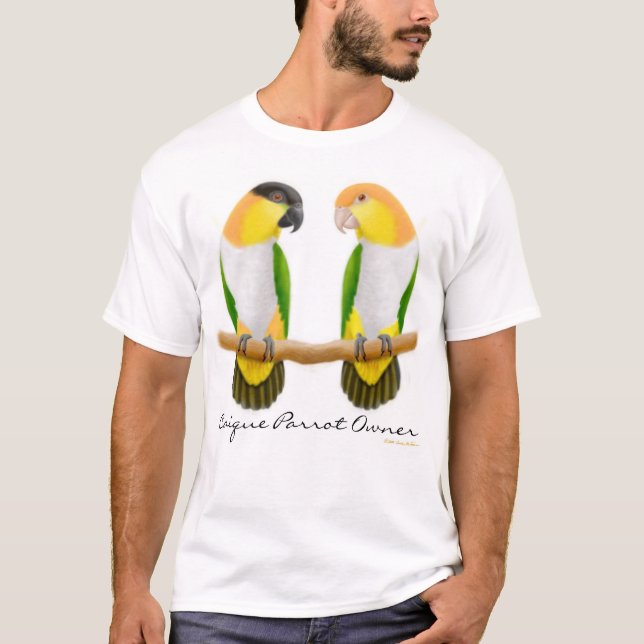 Caique-Papageien-Inhaber-T - Shirt (Vorderseite)