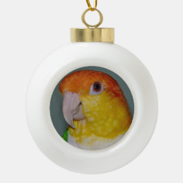 Caique-Papageien-Keramik-Weihnachtsball-Verzierung Keramik Kugel-Ornament