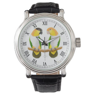 Caique-Papageien-Liebe-Uhr Armbanduhr