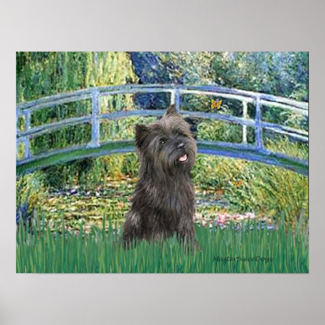 Cairn (Brindle 21) - Lily Pond Bridge Poster (Vorne)