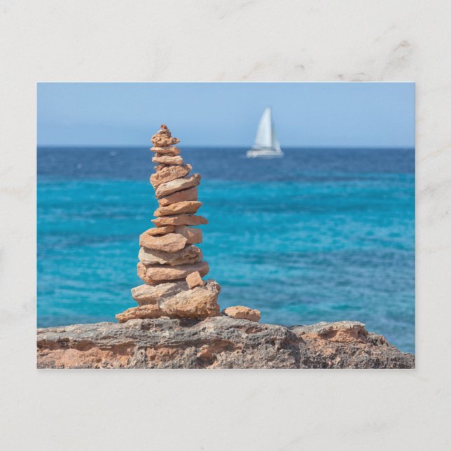 Cairn im Mittelmeer Postkarte (Vorderseite)