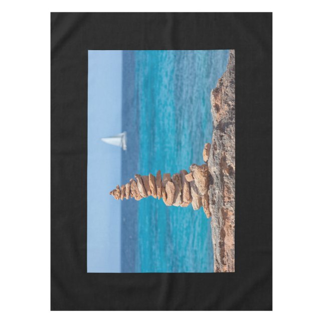 Cairn im Mittelmeer Tischdecke (Vorderseite)