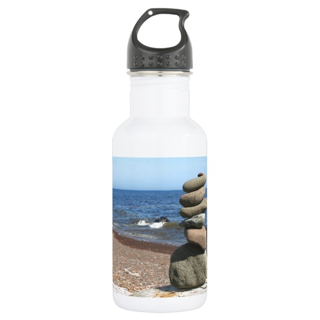Cairn Mediation Stones Edelstahlflasche (Vorderseite)