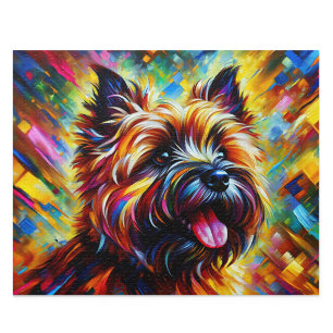 Cairn Terrier Acryl-Kunst Wheaten Cairnie