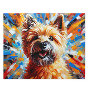 Cairn Terrier Acryl-Stil: Wheaten Cairnie Geschenk