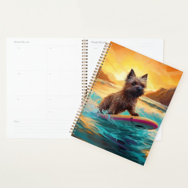 Cairn Terrier Beach Surfmalerei Planer (Anzeige)