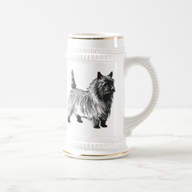 Cairn Terrier Bierglas (Rechts)