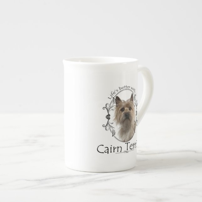 Cairn Terrier Bone China Tasse (Vorderseite Rechts)