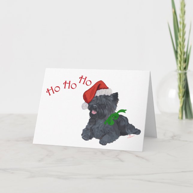Cairn Terrier Christmas Feiertagskarte (Vorderseite)