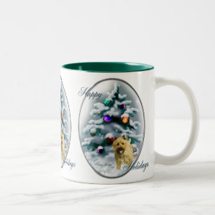 Cairn Terrier Christmas Geschenke Zweifarbige Tasse
