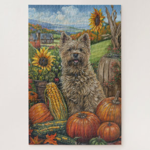 Cairn Terrier Dog Herbsternte Erntedank
