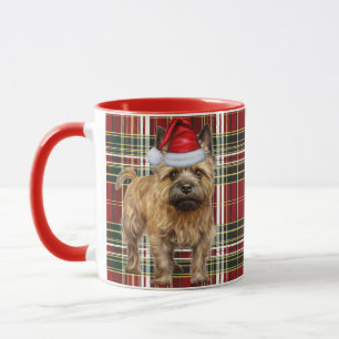 Cairn Terrier Dog Lover Holiday Kariert Weihnachte Tasse
