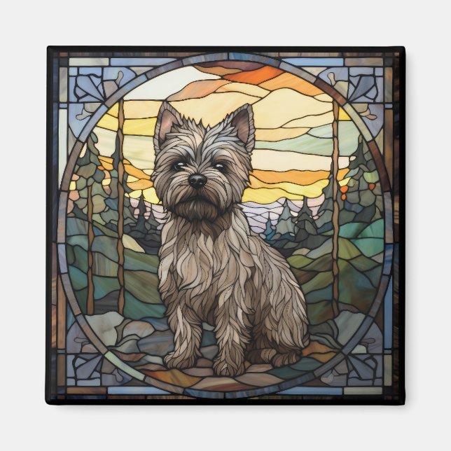 Cairn Terrier Dog Magnet (Vorne)