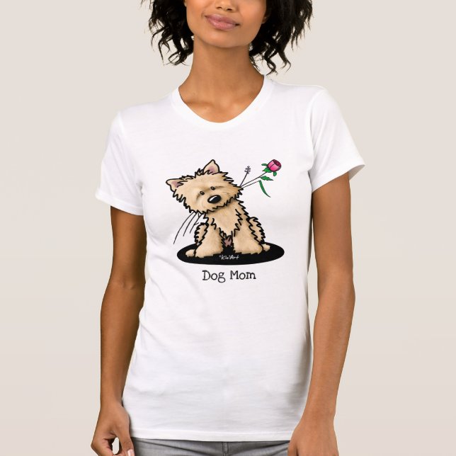 Cairn Terrier Dog Mama T-Shirt (Vorderseite)